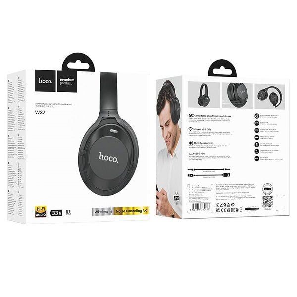 Hoco W37 Noise Cancellation Wireless Headphone