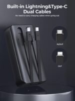 Joyroom JR-PBC07 20000mAh 30W Mini Power Bank with Dual Cables